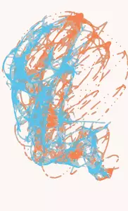 Abstraktní malba vektorový obrázek